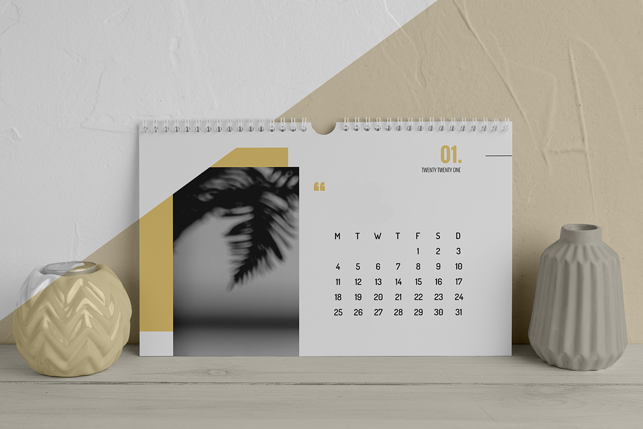 Pilihan Kalender Meja yang Menambah Aesthetic Meja Kerja